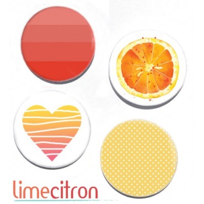 Badges Lime Citron - #361 Un air d'été